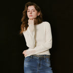 Crewneck Long-Sleeve Knit Top