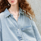 Denim Polo Mini Dress