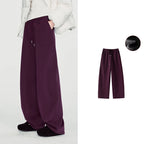 Seam-Detail Wide-Leg Sweatpants