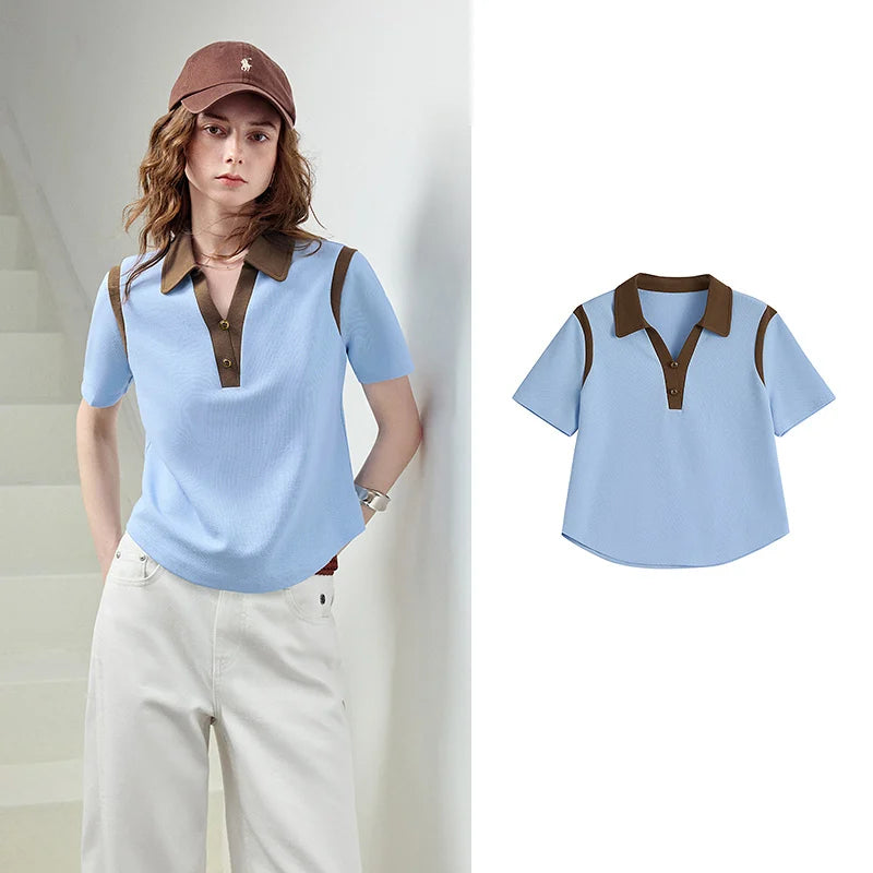 Colorblock Polo Tee
