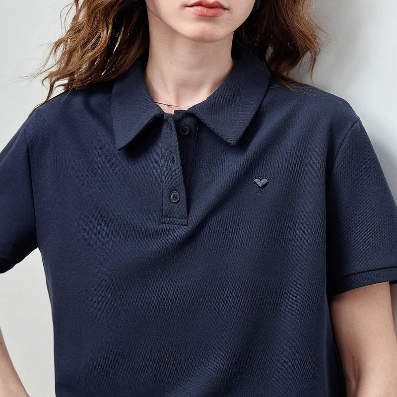 Polo Top and Drawstring Shorts Set