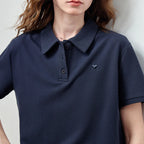 Polo Top and Drawstring Shorts Set