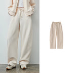 Drawstring Curved-Leg Pants