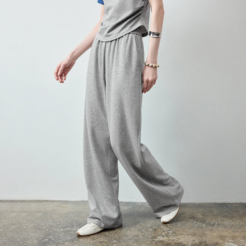 Polo Top and Wide-Leg Pants Set