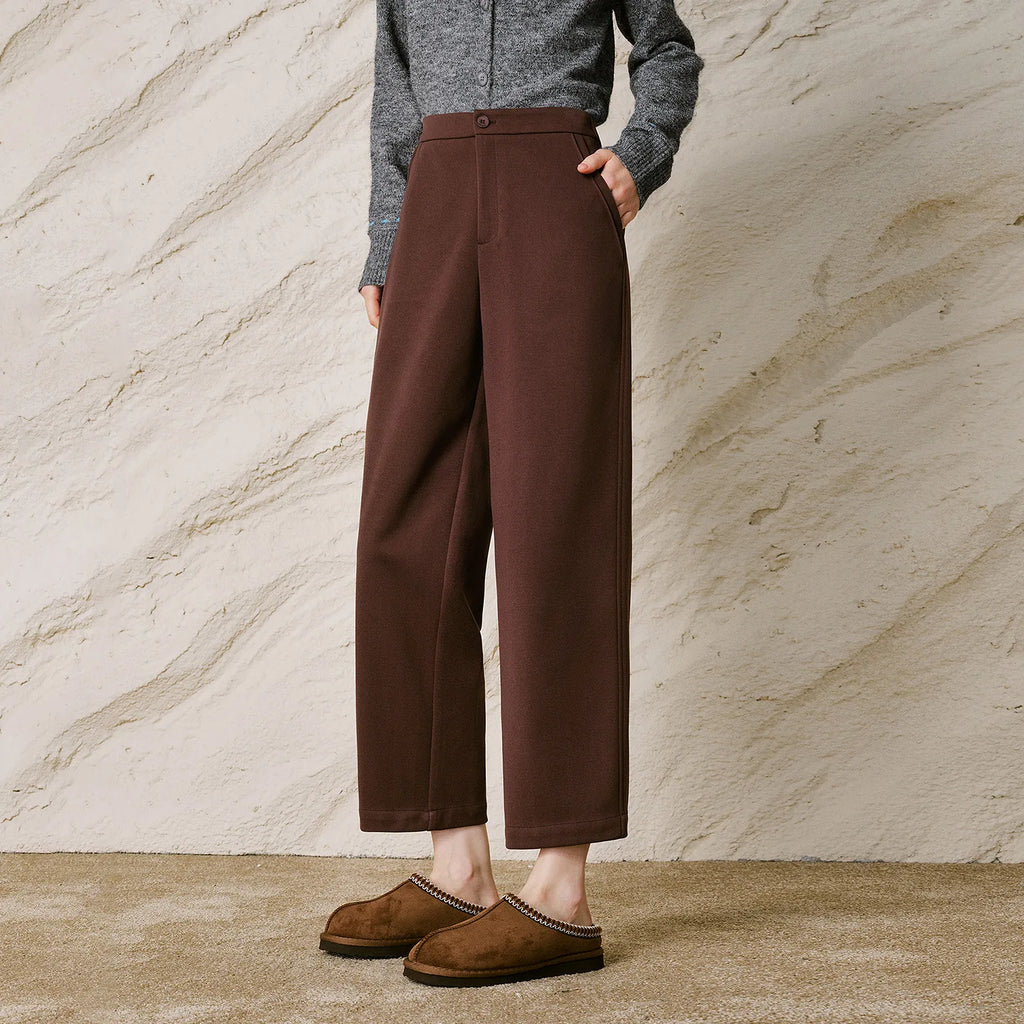 Cropped Straight-Leg Pants