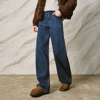 Washed Straight-Leg Jeans