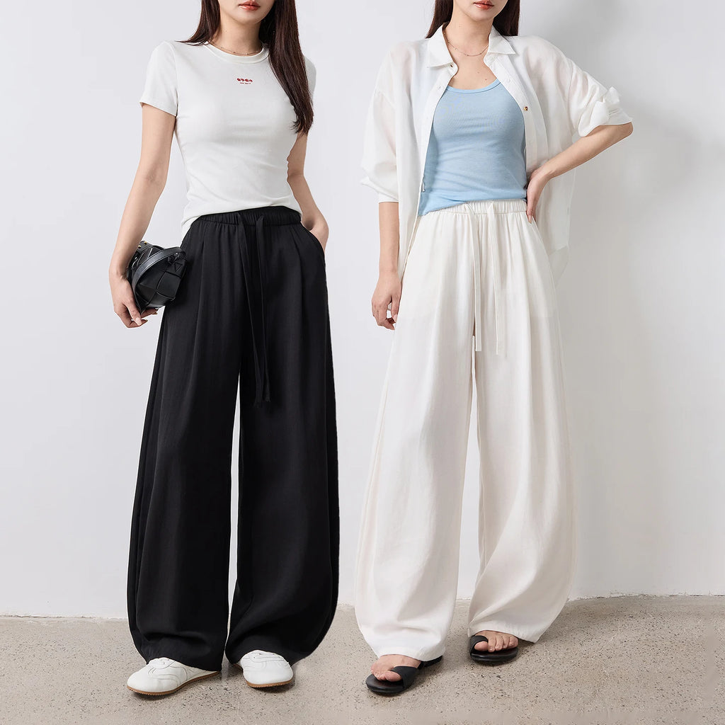 Drawstring Balloon-Leg Pants
