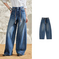 Curved-Leg Jeans