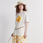 Oversized Flower Graphic Tee