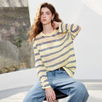 Relaxed Striped Crewneck Sweater