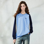 Colorblock Dog-Detail Sweatshirt