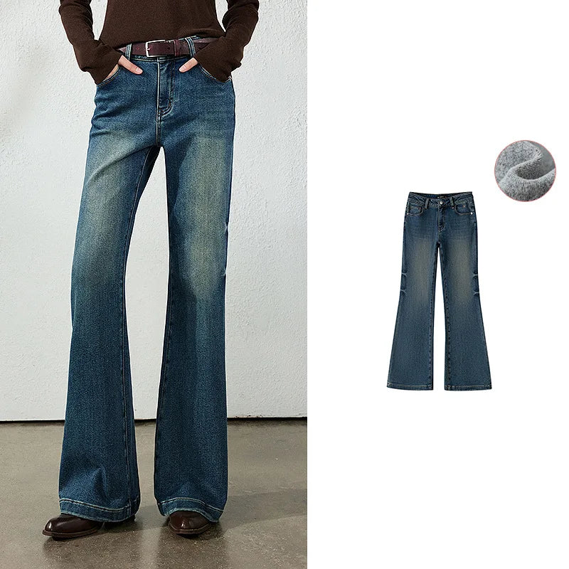 Washed Flared Jeans