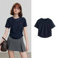 Heart-Motif Short-Sleeve Tee