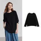 Relaxed Long-Sleeve Crewneck Tee