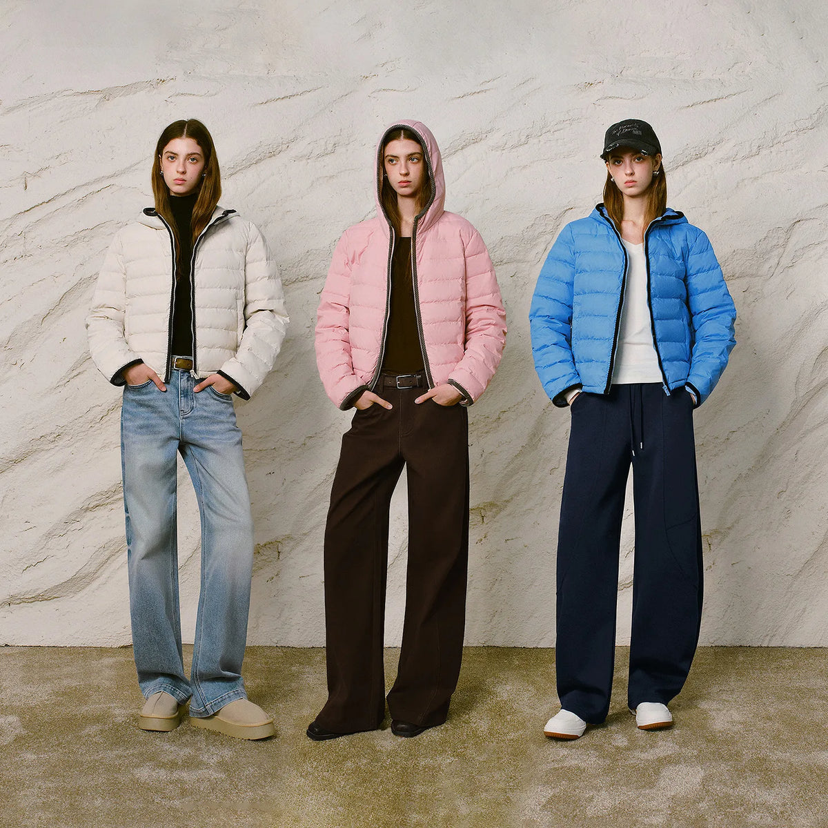 Quilted Hooded Zip Jacket