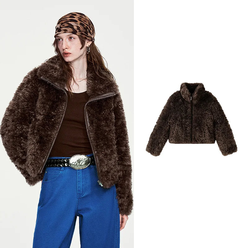 Shaggy Zip-Front Jacket