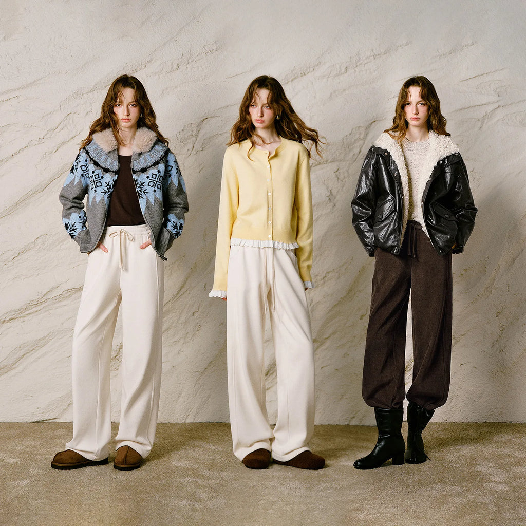 Drawstring Straight-Leg Pants