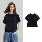 Chest-Motif Relaxed Crewneck Tee