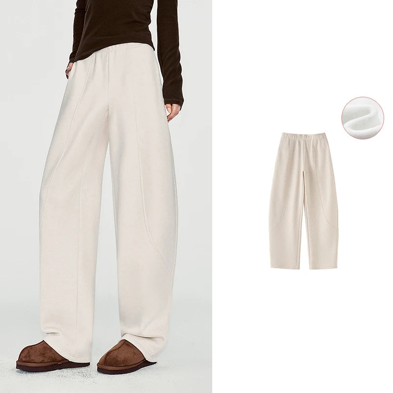 Curved-Leg Pull-On Pants