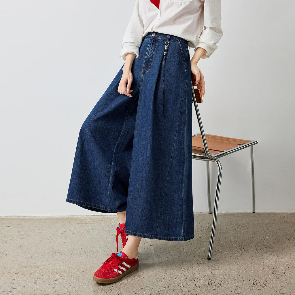 Cropped Wide-Leg Jeans