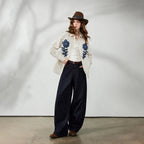 Floral Patch Striped Shirt