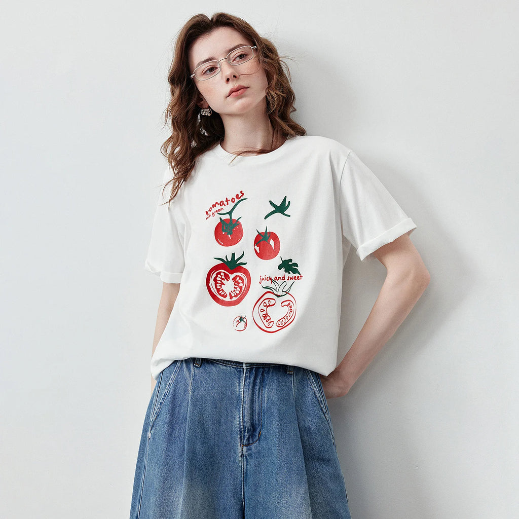 Tomato Graphic Crewneck Tee