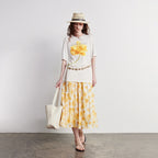 Oversized Flower Graphic Tee