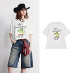 Crocodile Graphic Crewneck Tee