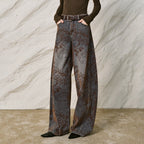 Paisley Wide-Leg Pants