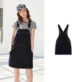 Denim Pinafore Mini Dress