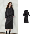 Sweatshirt and Midi Skirt Set