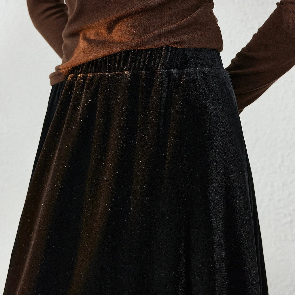 Side-Slit Long Skirt