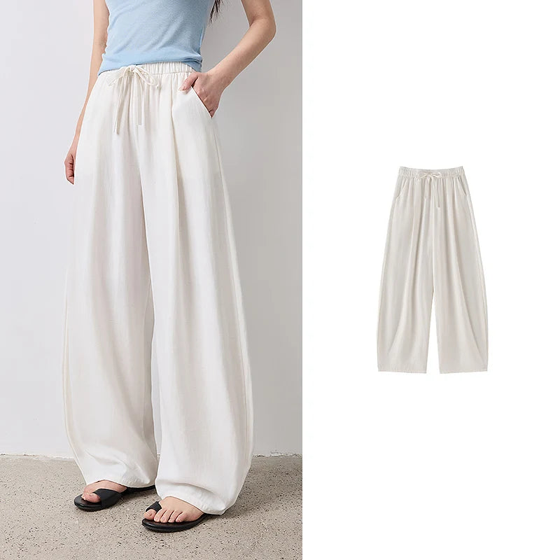 Drawstring Balloon-Leg Pants