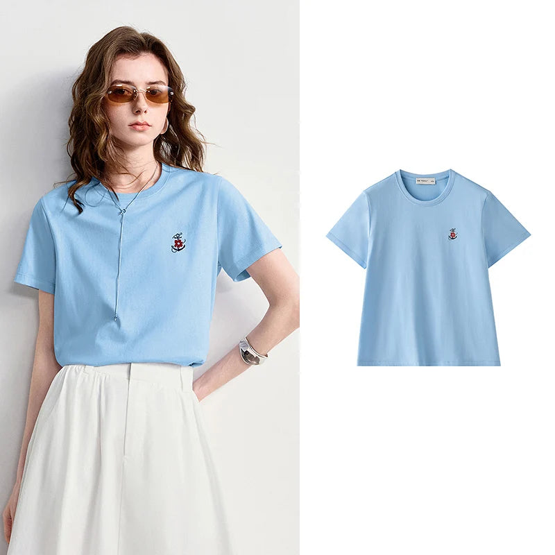 Graphic Short-Sleeve Henley Tee