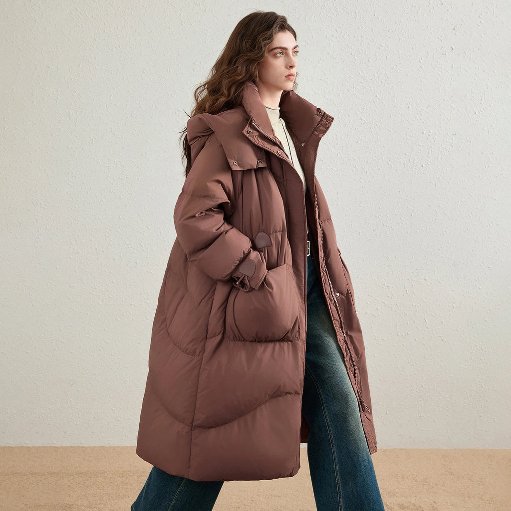 Hooded Longline Puffer Coat