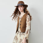 Cropped Button-Up Waistcoat