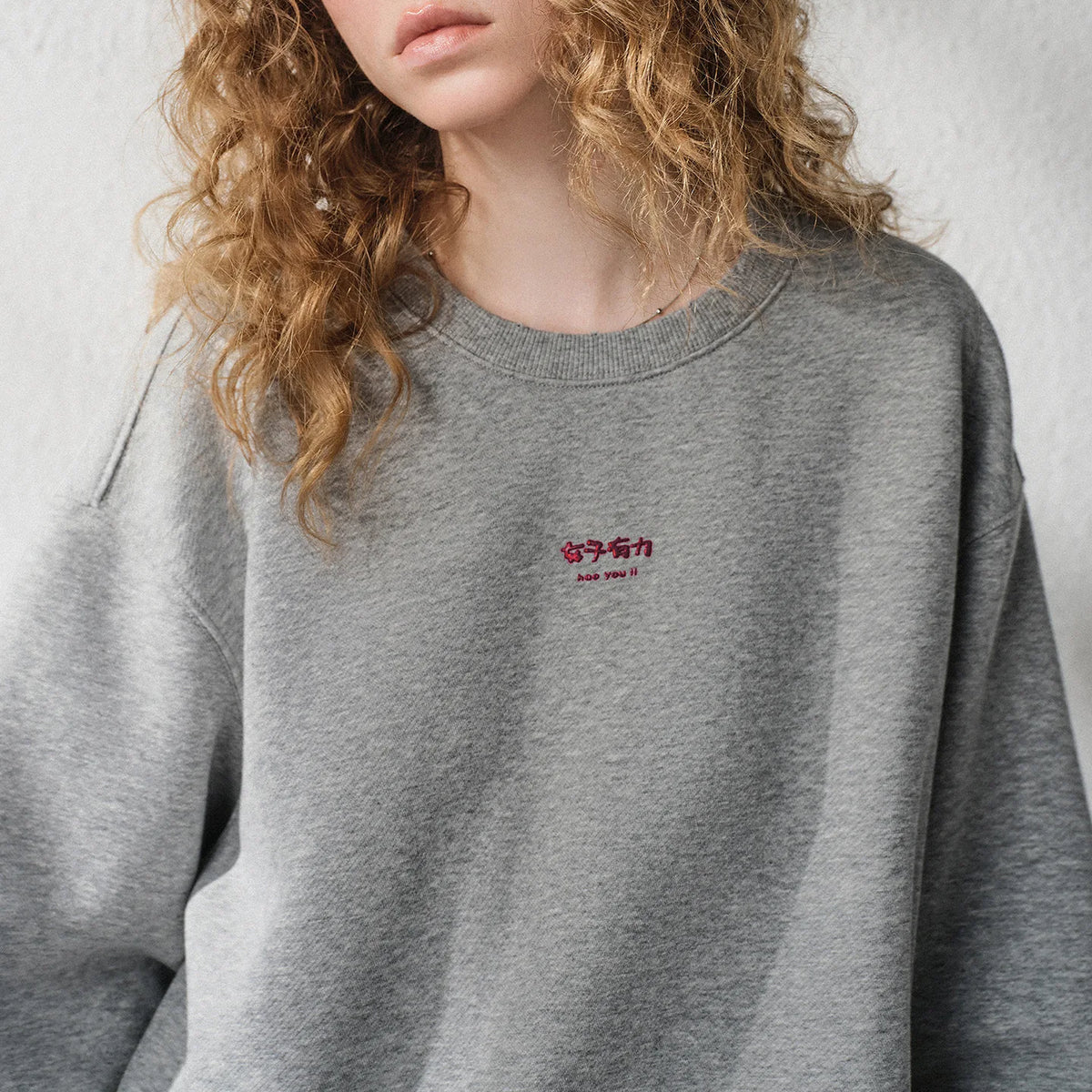 Minimal Graphic Crewneck Sweatshirt