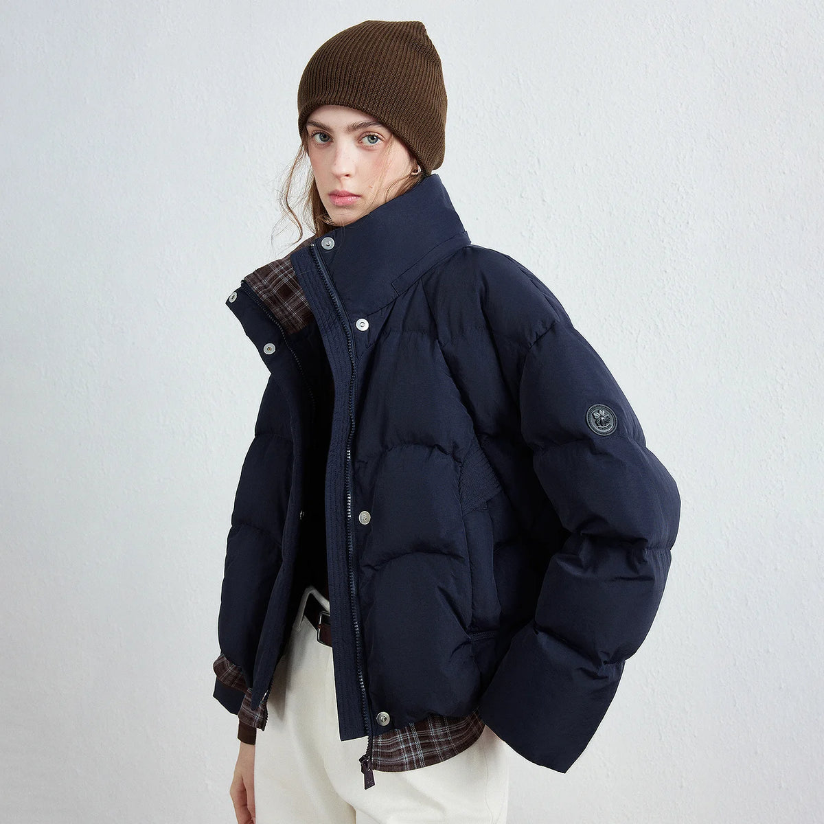 Stand-Collar Puffer Jacket