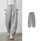 Drawstring Curved-Leg Pants