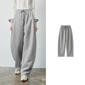 Drawstring Curved-Leg Pants