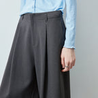 Pleated Wide-Leg Pants