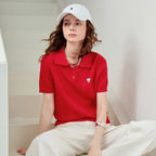 Cable-Knit Short-Sleeve Polo