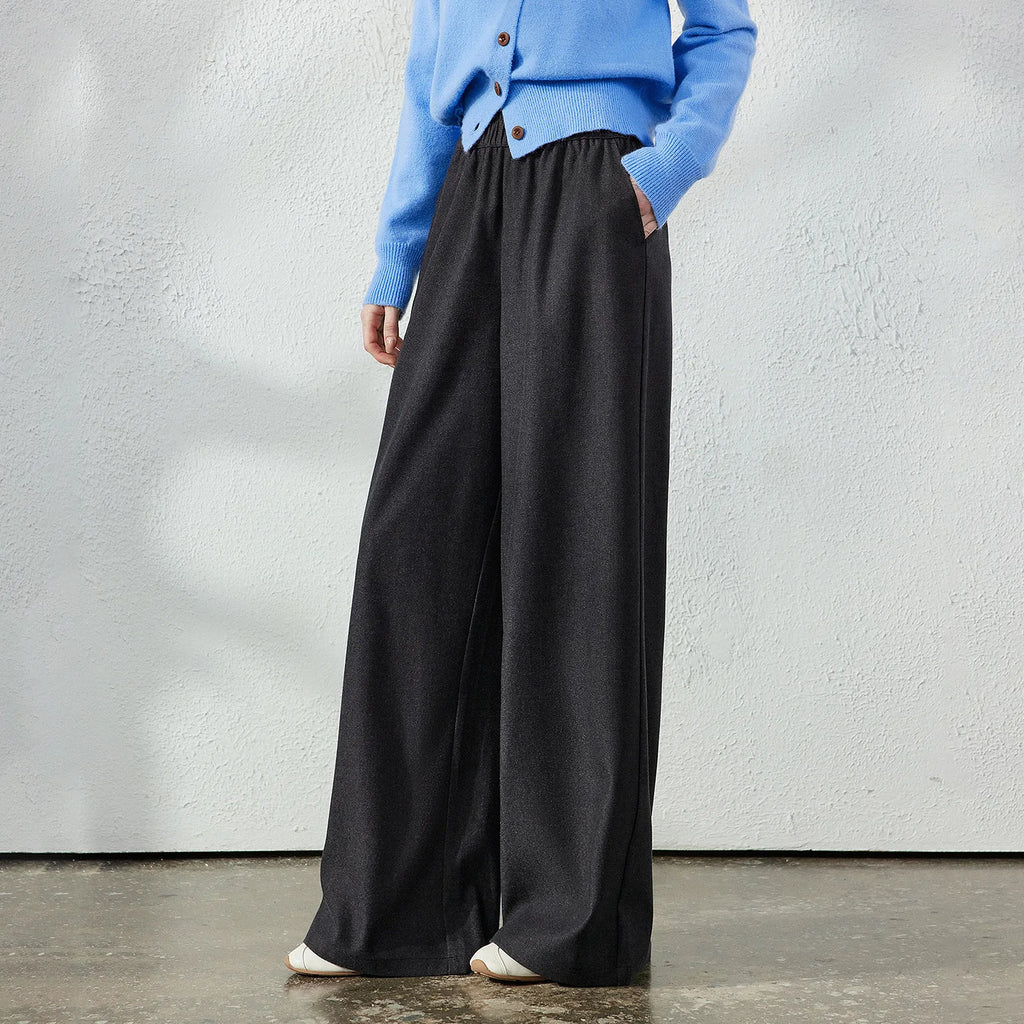Pleated Wide-Leg Pants