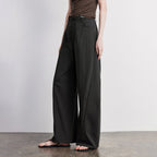 Pleated Wide-Leg Pants