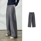 Pleated Tailored Wide-Leg Pants