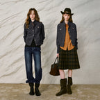 Stand-Collar Button Jacket