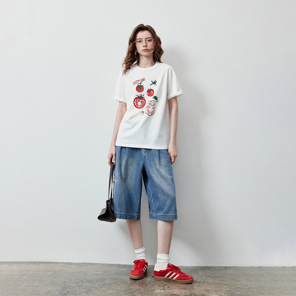 Tomato Graphic Crewneck Tee